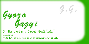 gyozo gagyi business card